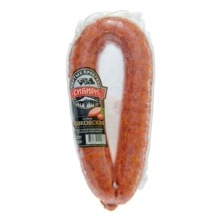 Колбаса полукопченая Чистые продукты Сибири 400 г