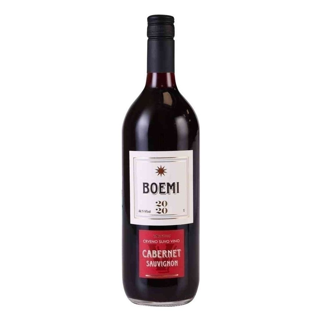 Красное сухое вино Boemi Каберне Совиньон 1 л