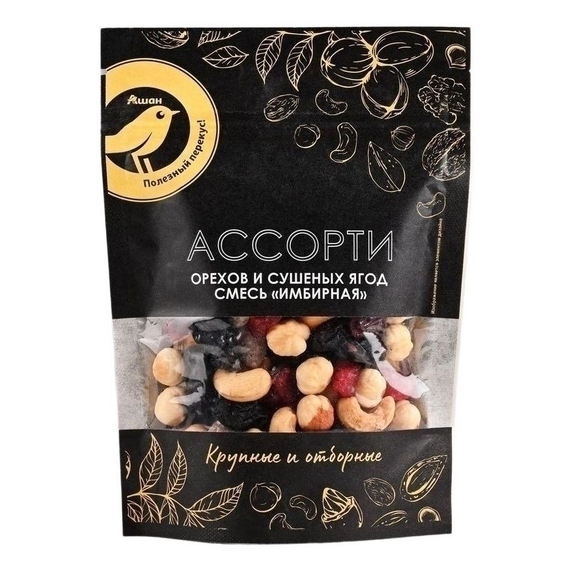 Ореховая смесь АШАН Золотая птица 130 г
