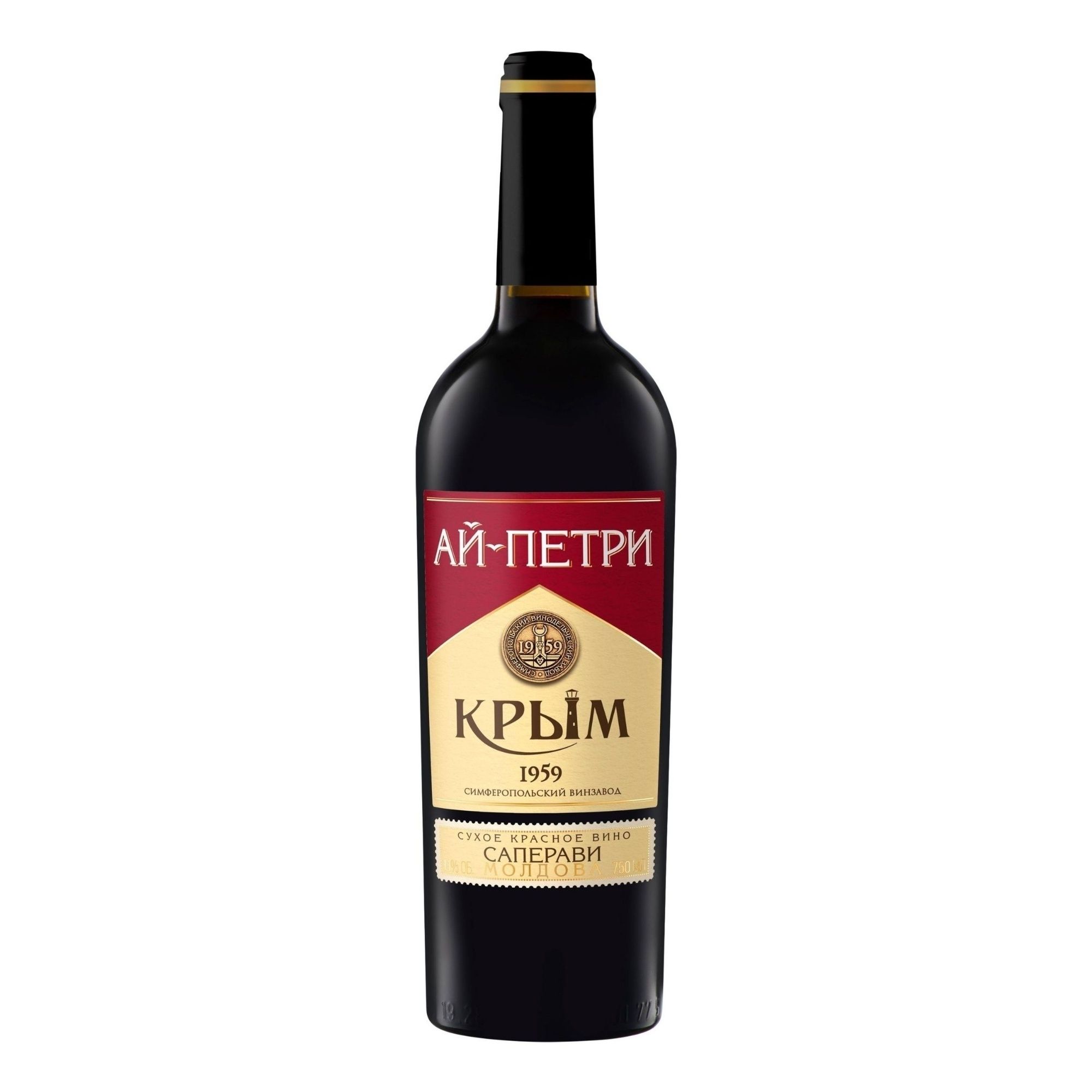 Красное сухое вино Ай-Петри Саперави 0,75 л