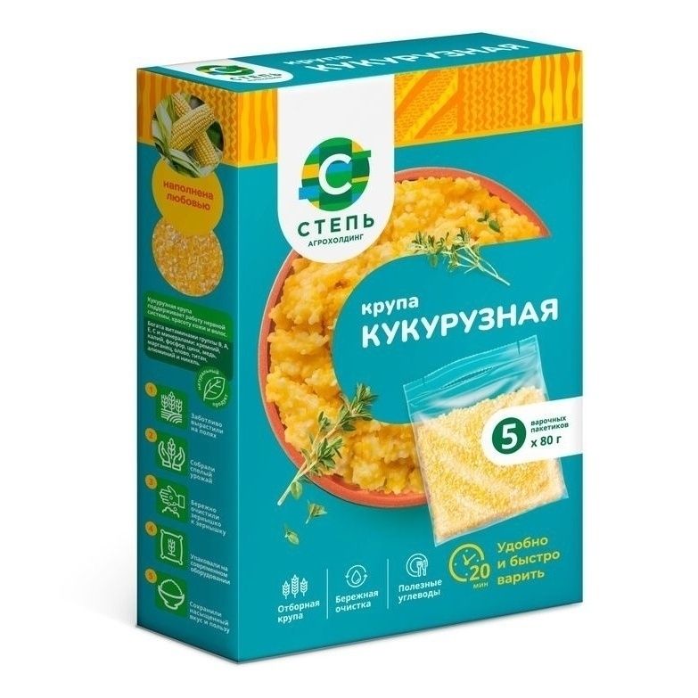 Крупа кукурузная Агрохолдинг Степь 400 г