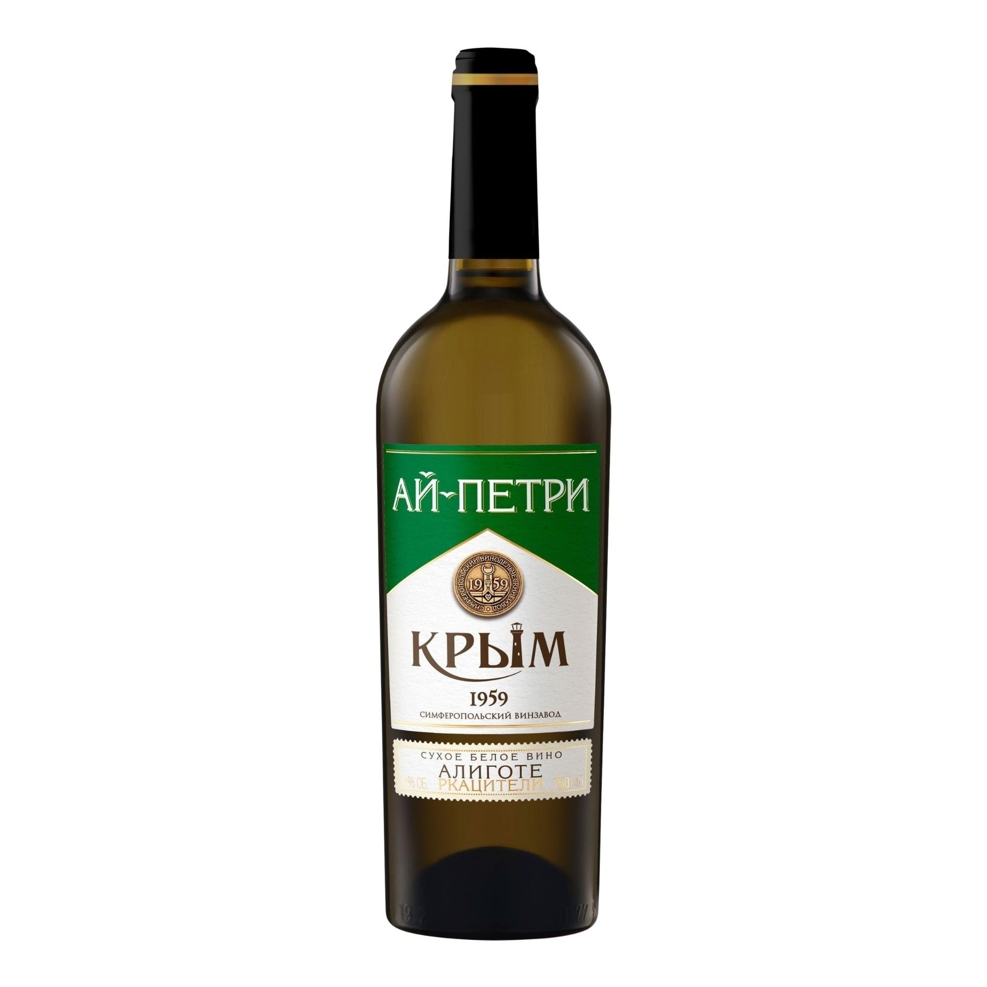Белое сухое вино Ай-Петри Алиготе 0,75 л