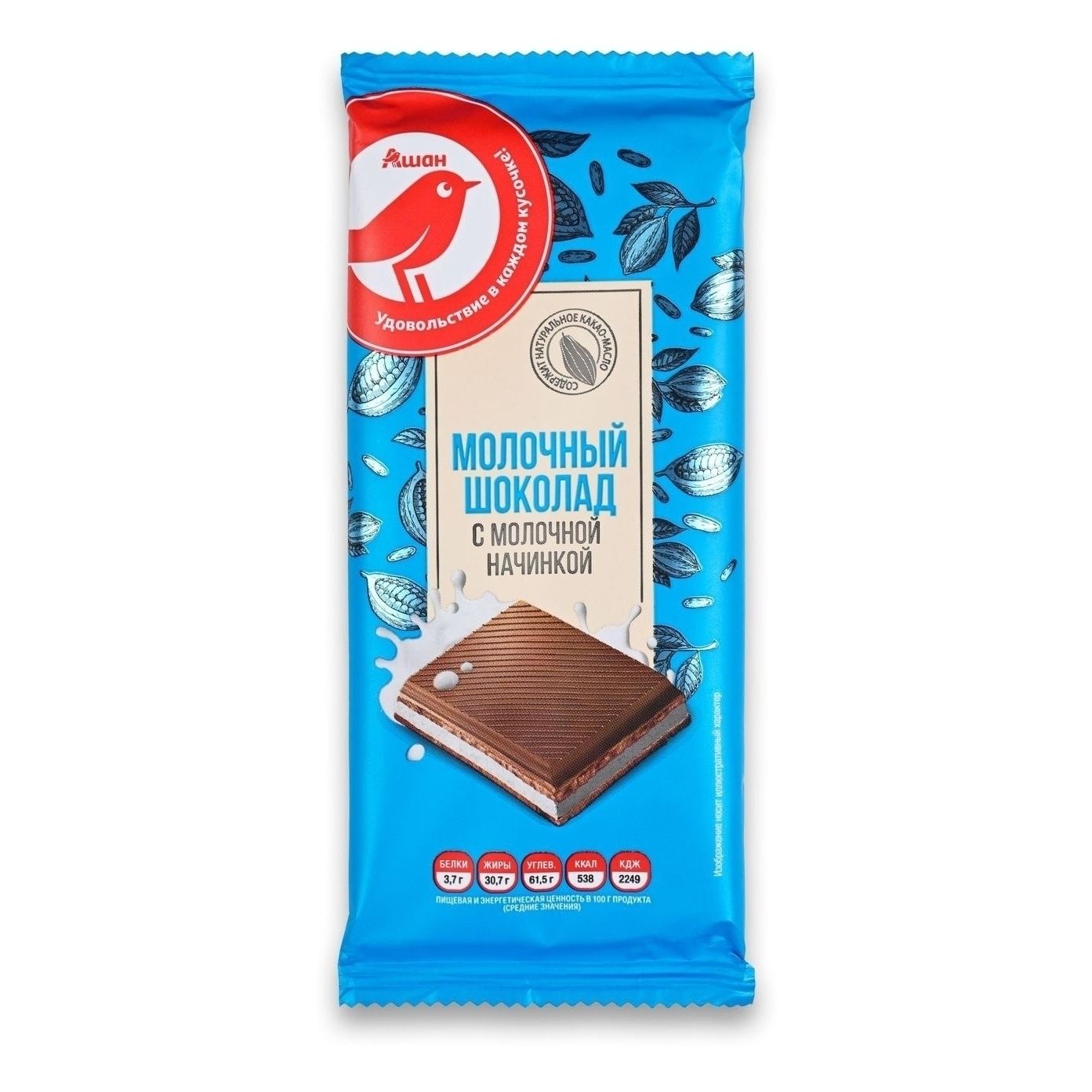 Шоколад АШАН Красная птица 80 г