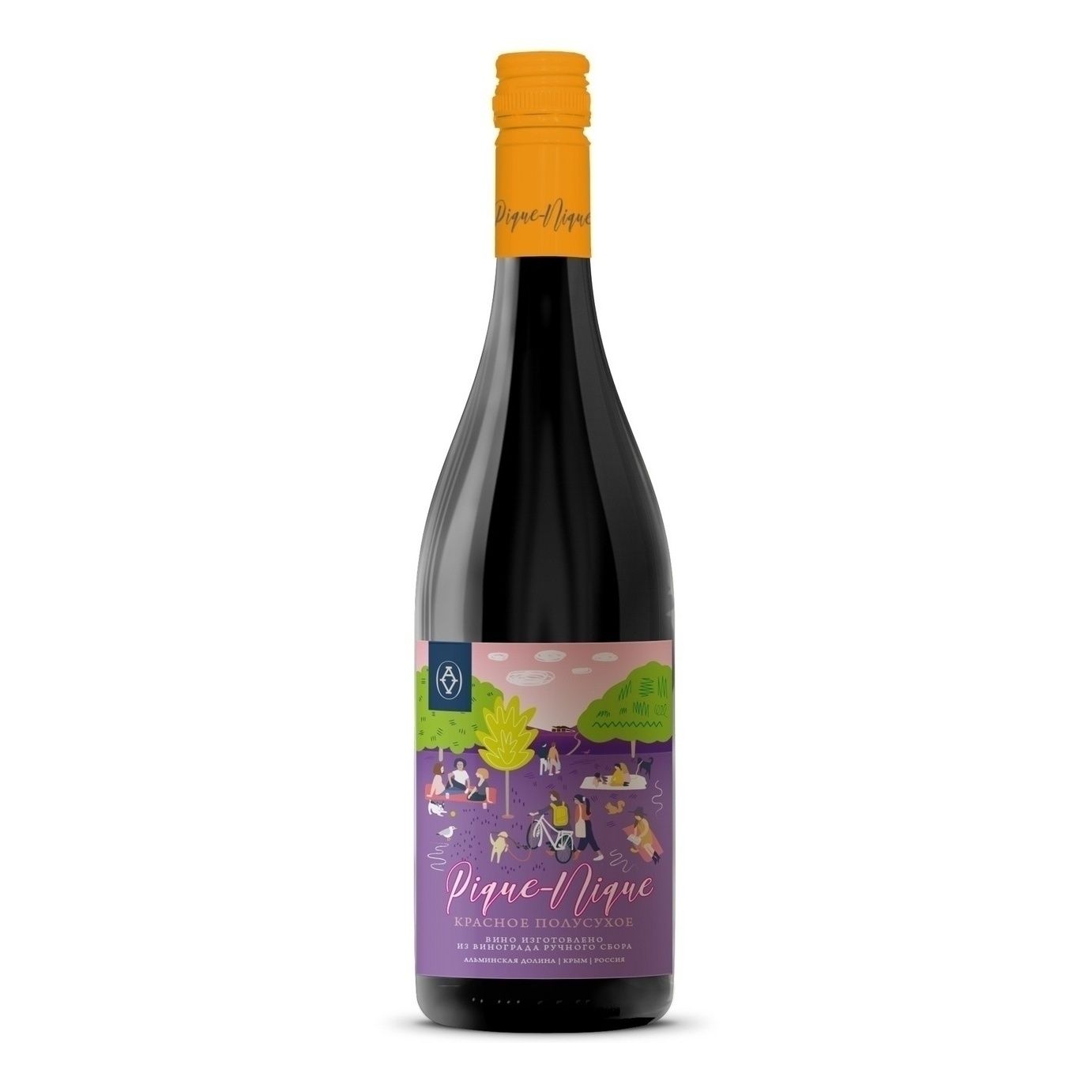 Красное полусухое вино Alma Valley 0,75 л