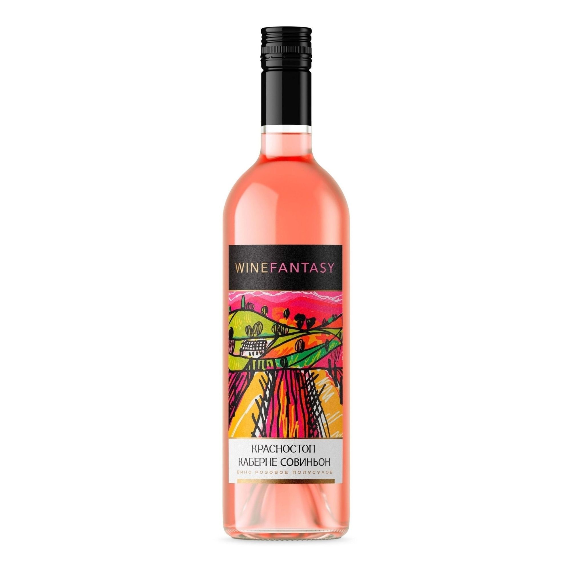 Розовое полусухое вино Winefantasy 0,75 л