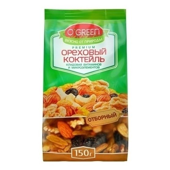 Фруктово-ореховая смесь O'Green 150 г