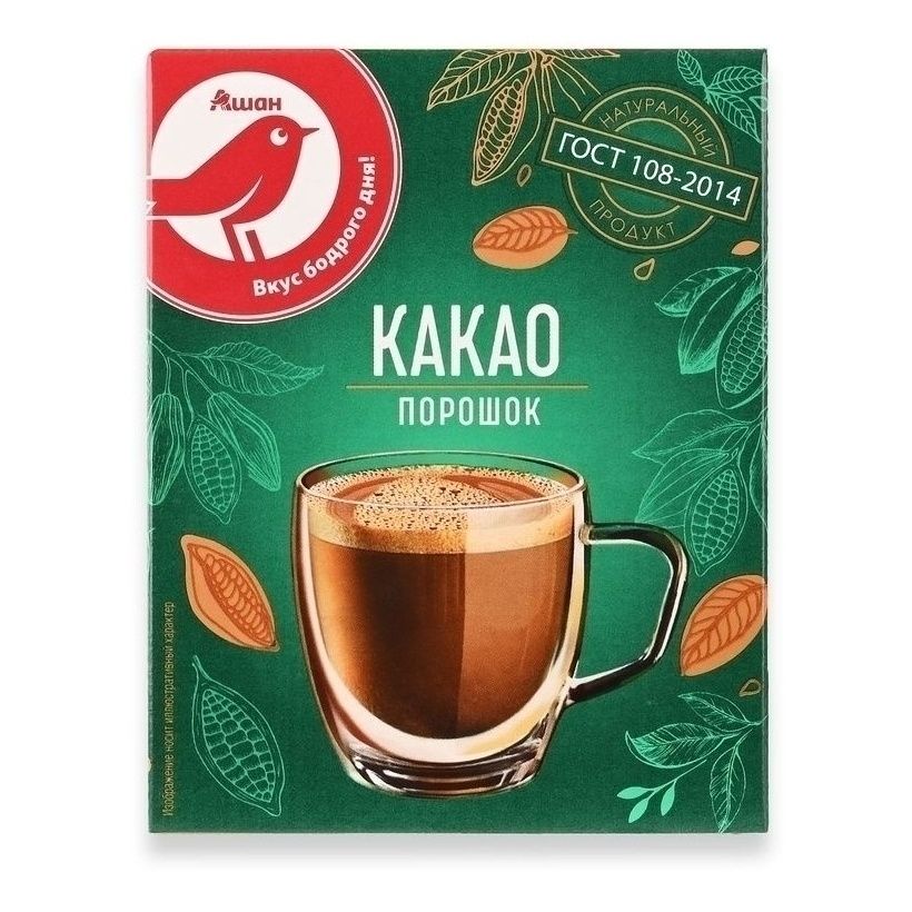 Какао-порошок АШАН Красная птица 100 г
