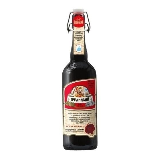 Пиво Афанасий темное 0,75 л