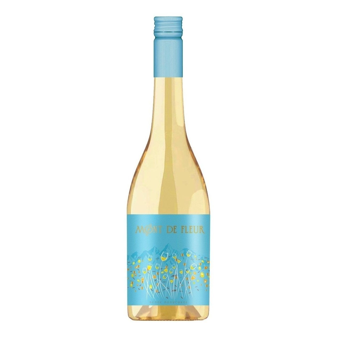 Белое полусухое вино Mont de Fleur 0,75 л