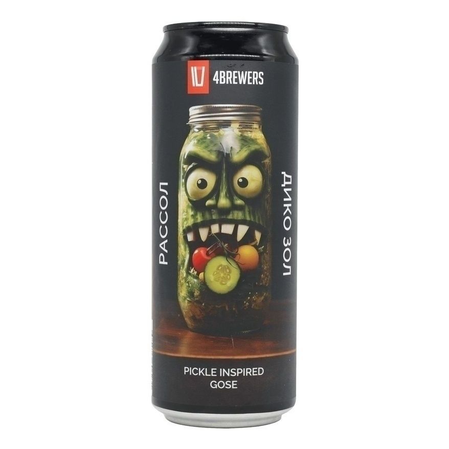 Пиво 4Brewers нефильтрованное 0,45 л