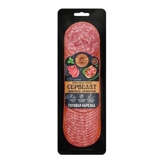 Колбаса варено-копченая Мясная История 200 г