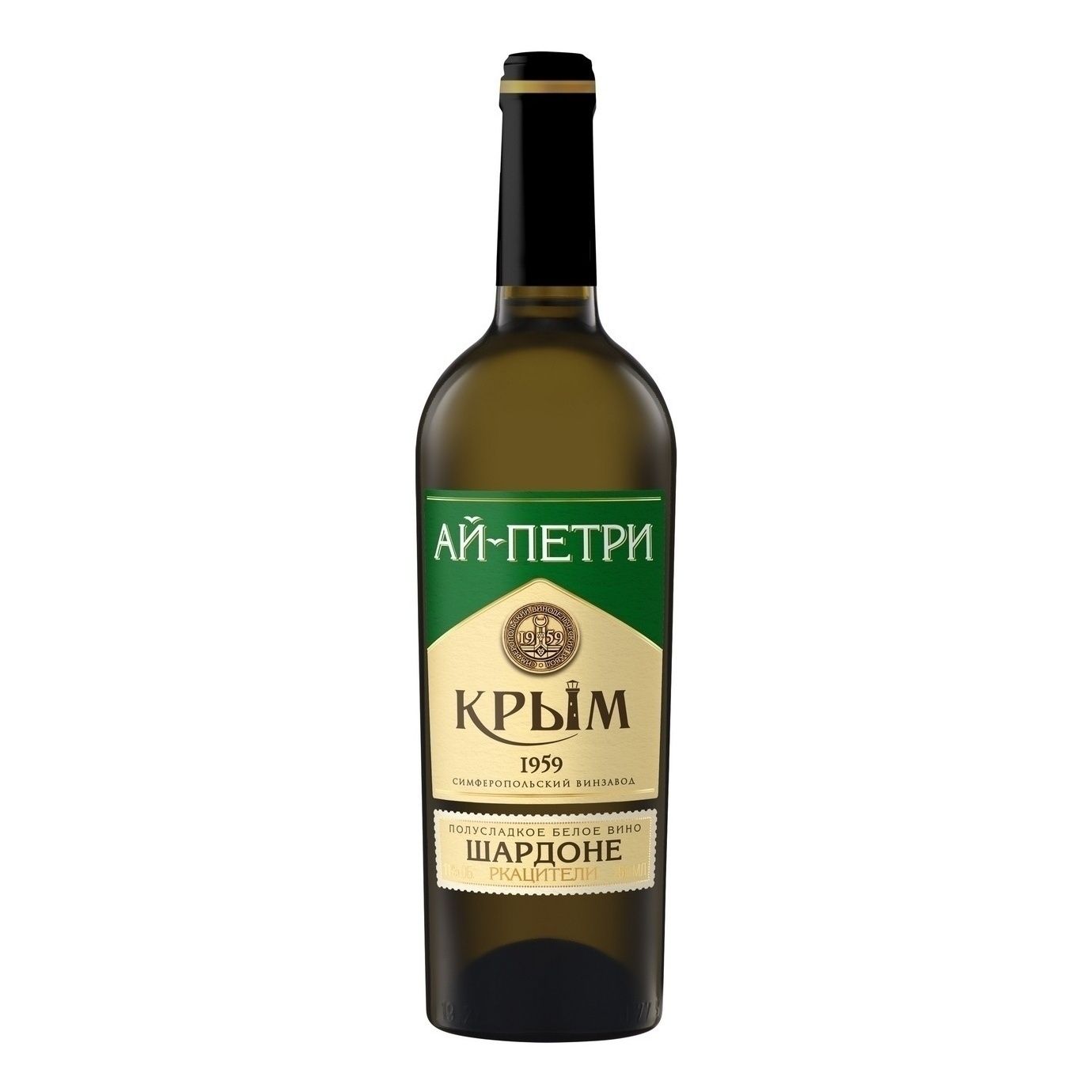 Белое полусладкое вино Ай-Петри Ркацители 0,75 л