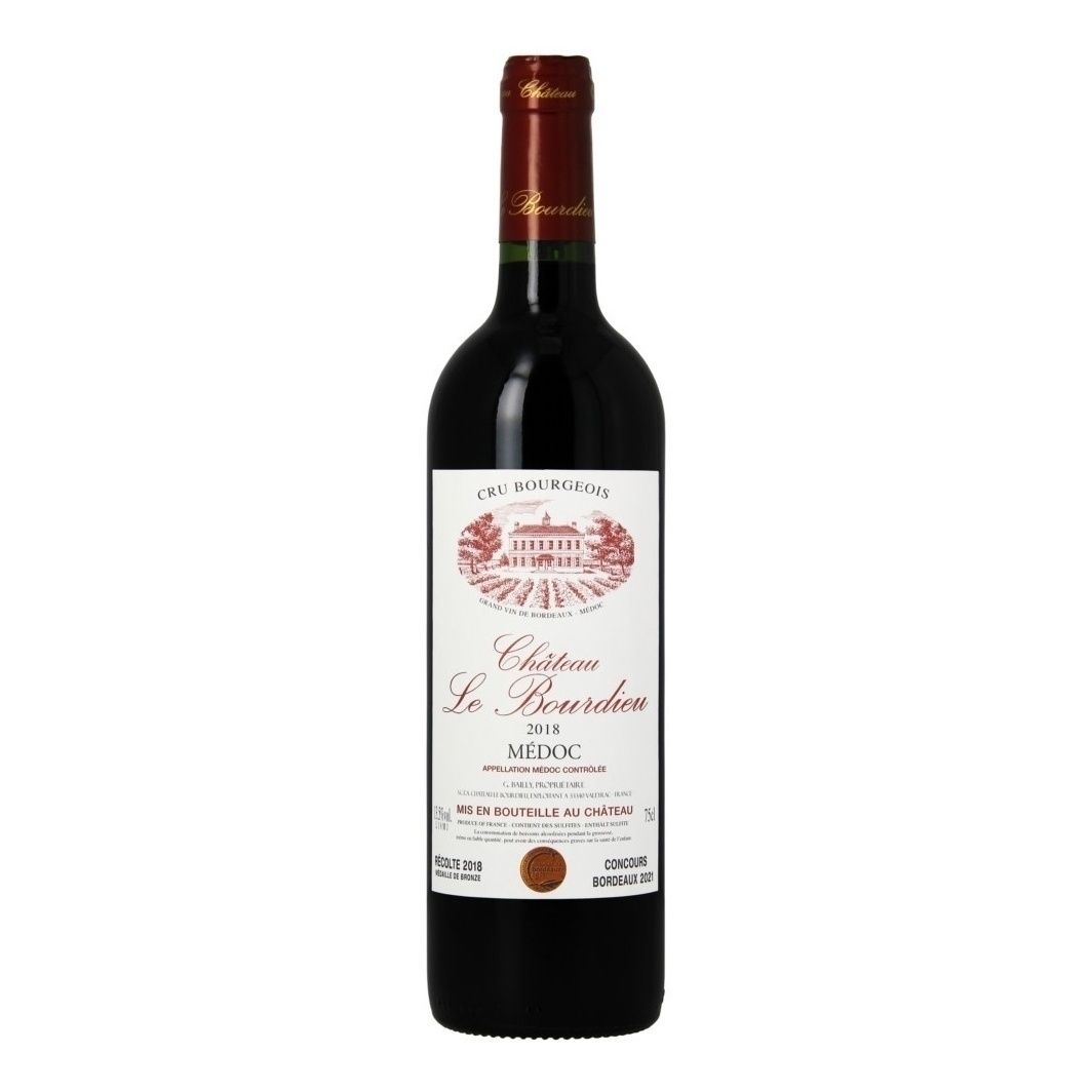 Красное сухое вино Chateau Le Bourdieu 0,75 л