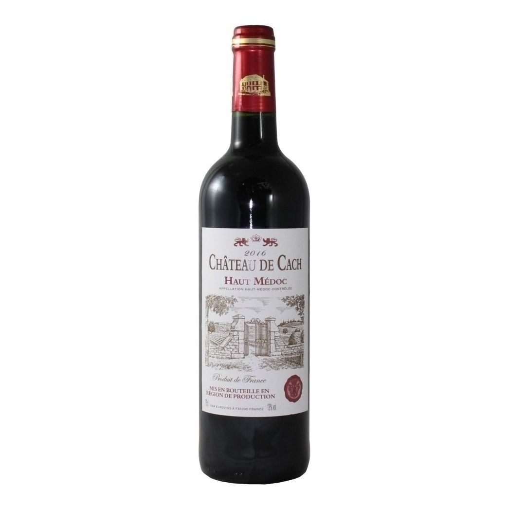 Красное сухое вино Chateau de Cach 0,75 л