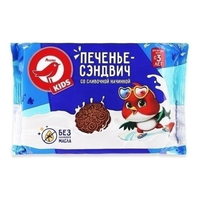 Печенье АШАН Красная птица 235 г