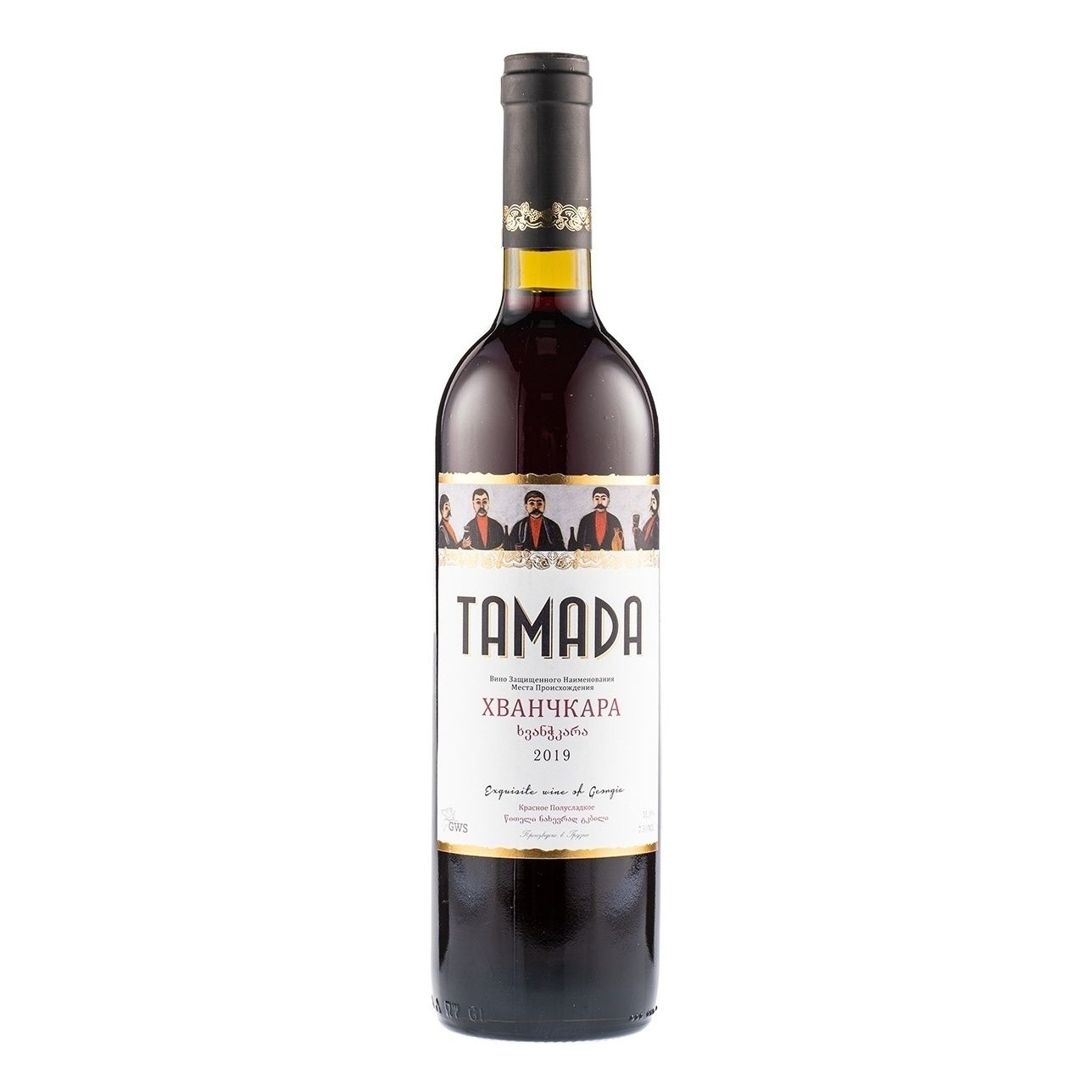 Полусладкое вино Тамада Хванчкара 0,75 л