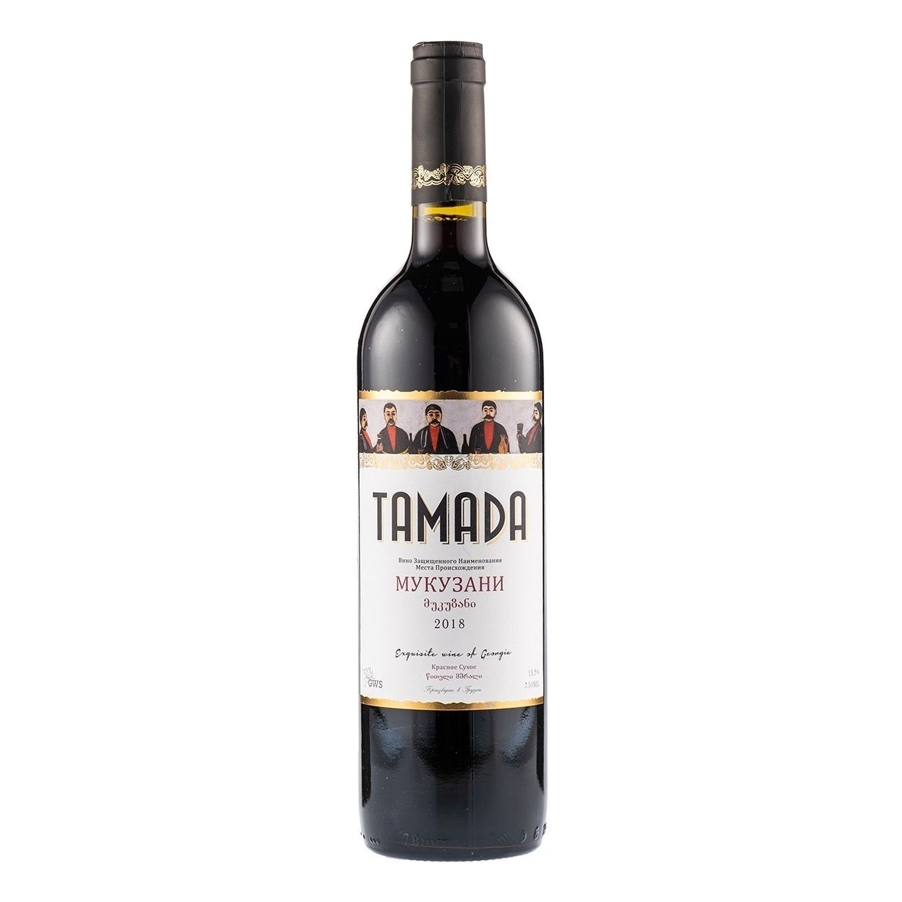 Красное сухое вино Тамада Мукузани 0,75 л