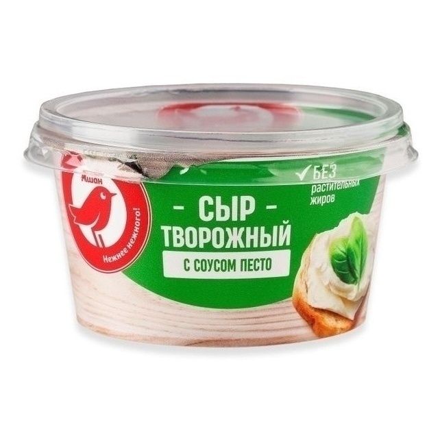 Сыр творожный АШАН Красная птица 140 г