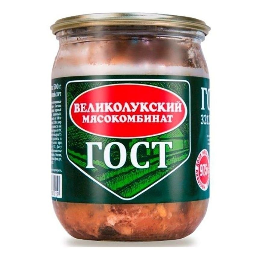 Консервы свинина Великолукский мясокомбинат 500 г