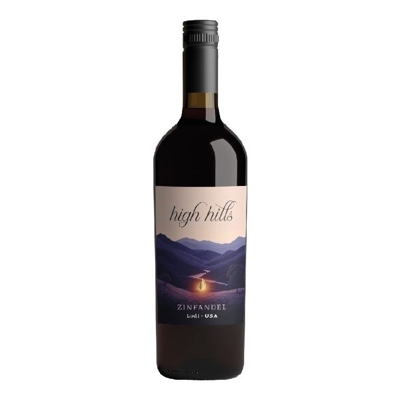 Красное сухое вино High Hills Зинфандель 0,75 л