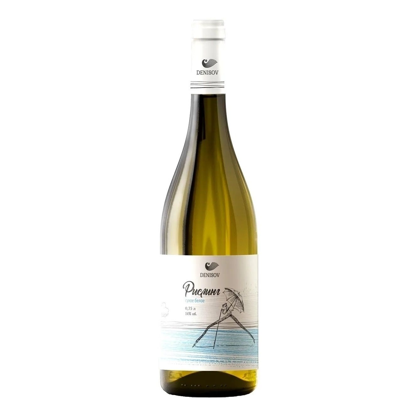 Белое сухое вино Denisov Winery Рислинг 0,75 л