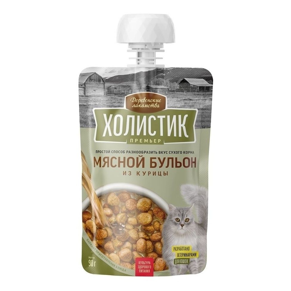 Влажный корм для кошек Деревенские лакомства 90 г