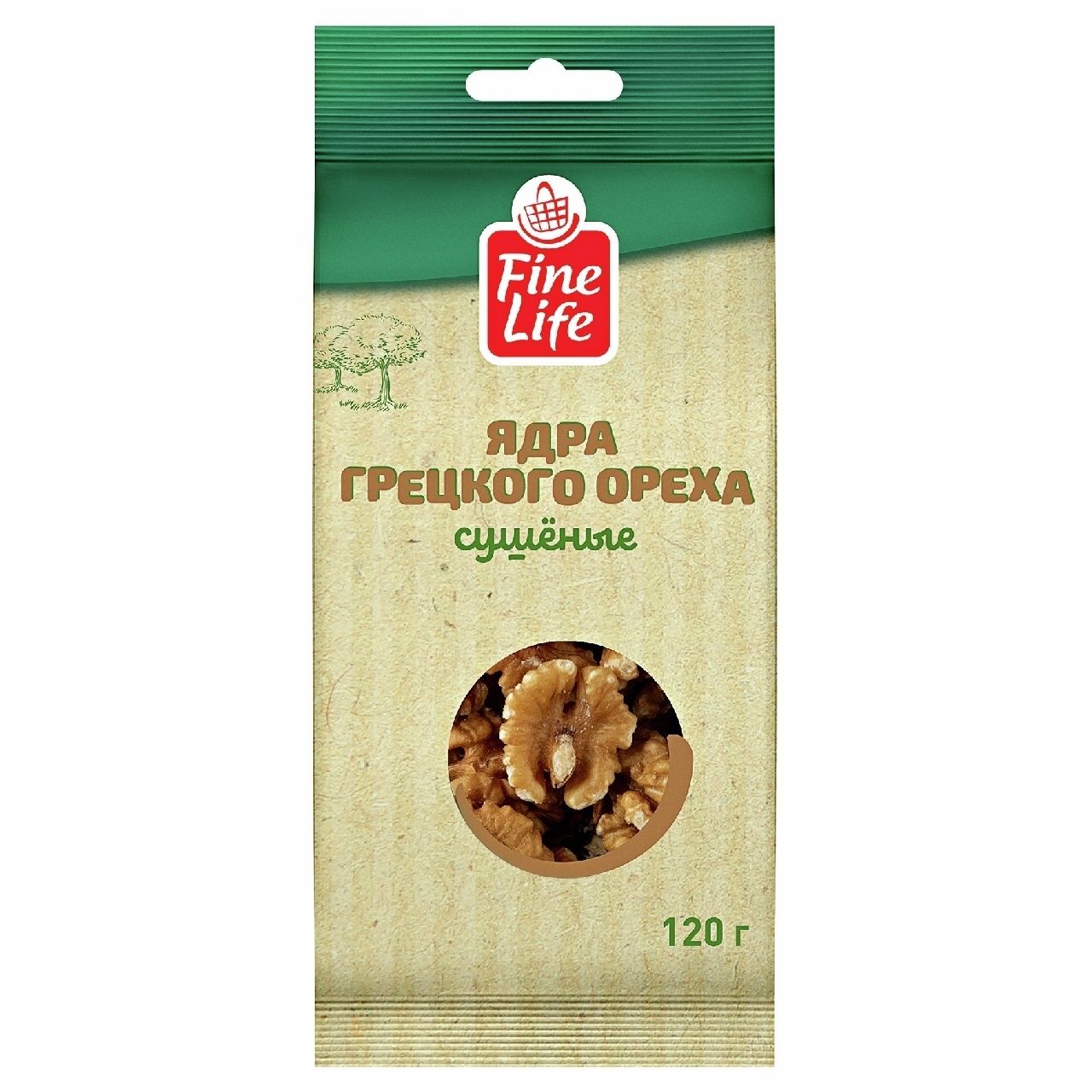 Грецкий орех Fine Life 120 г