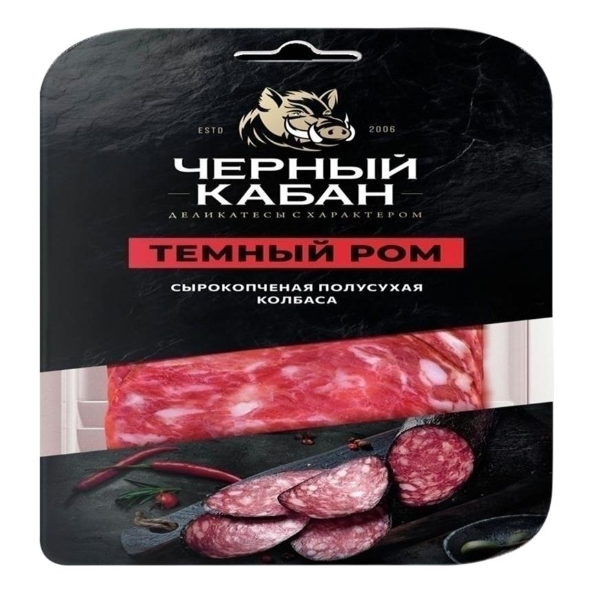 Колбаса сырокопченая Черный Кабан 85 г