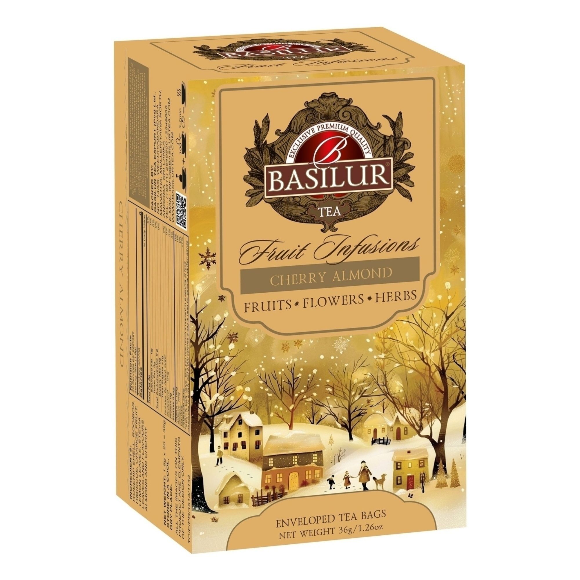 Травяной чай Basilur в пакетиках 40 г