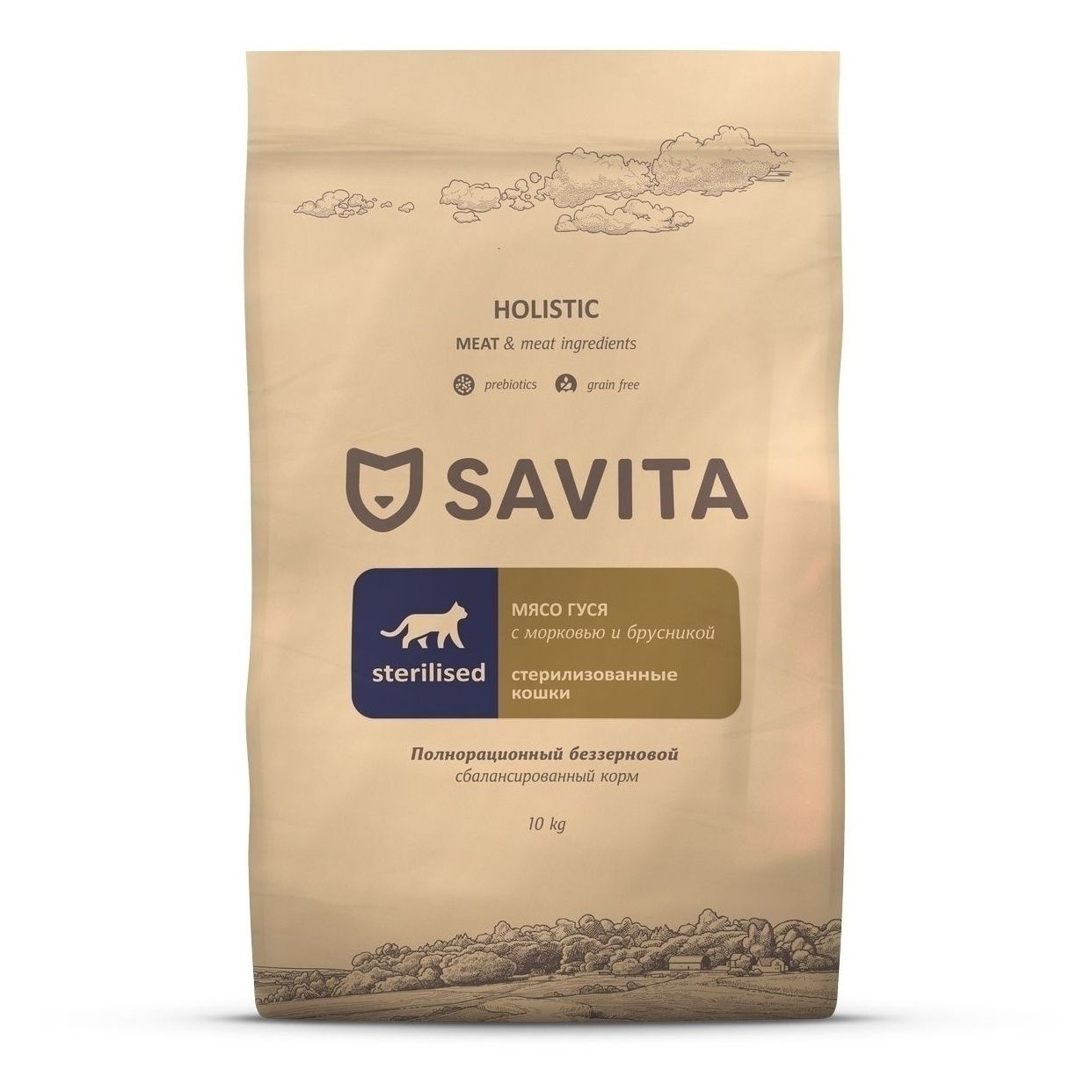 Сухой корм для кошек Savita 10 кг
