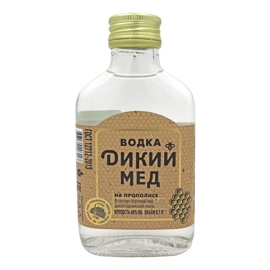 Водка ДИКИЙ МЕД 0,1 л