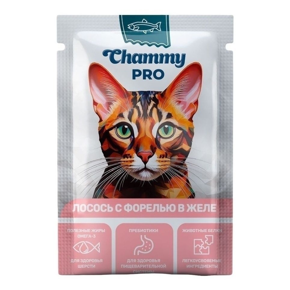 Влажный корм для кошек Chammy 85 г