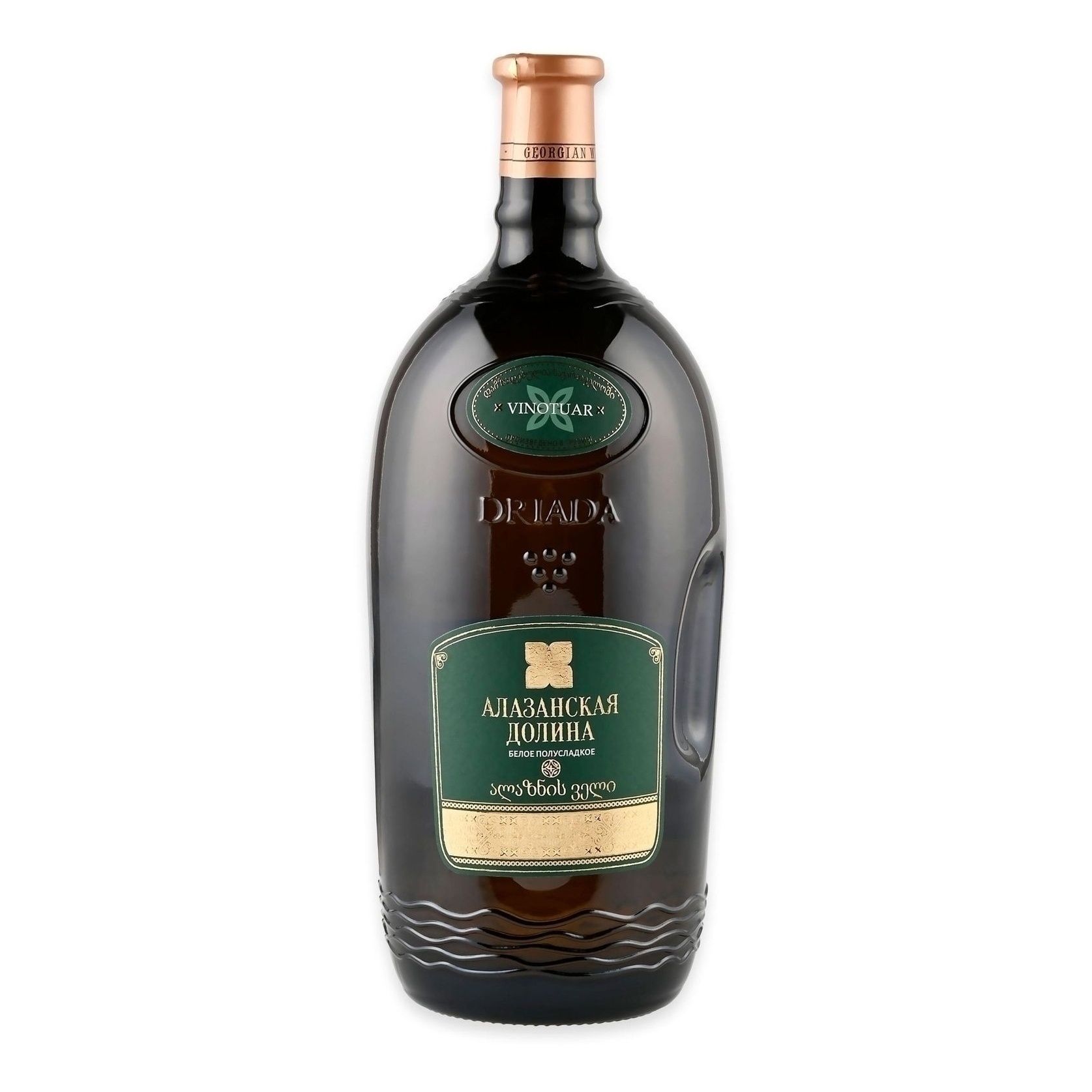 Белое полусладкое вино Vinotuar Алазанская долина 1,5 л