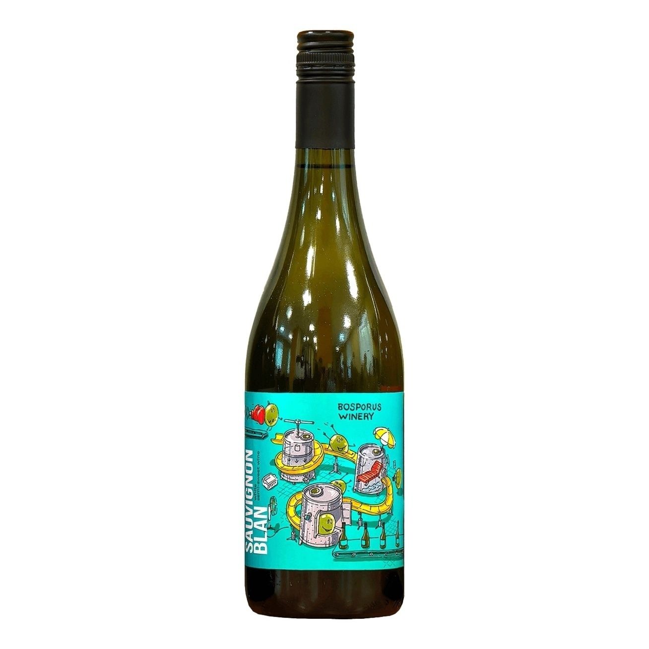 Белое полусладкое вино Bosporus Winery Совиньон Блан 0,75 л