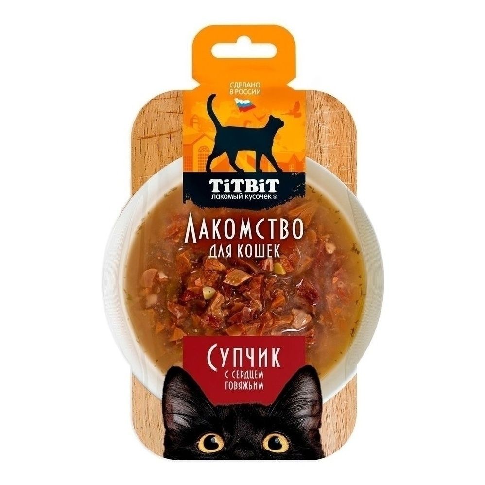 Влажный корм для кошек Титбит 55 г