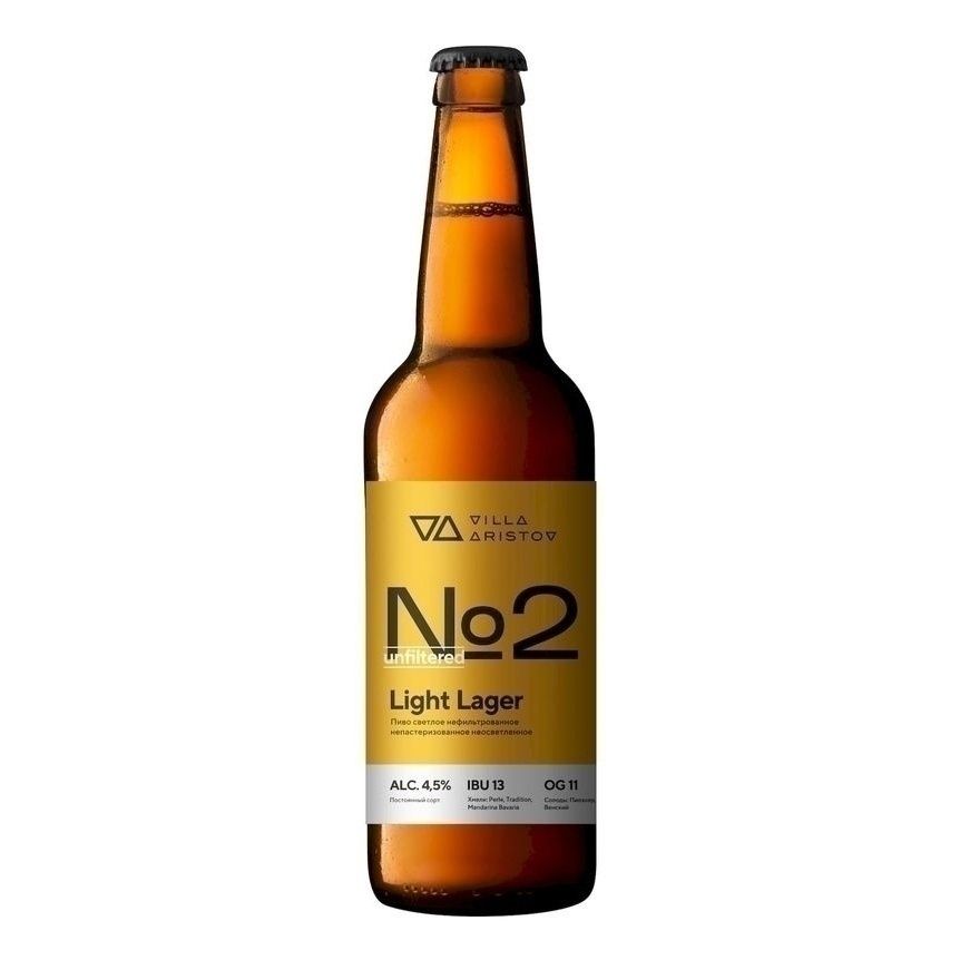 Пиво Villa Aristov нефильтрованное 0,5 л
