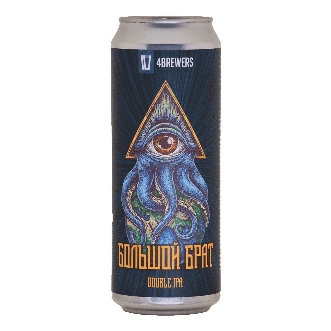 Пиво 4Brewers нефильтрованное 0,45 л