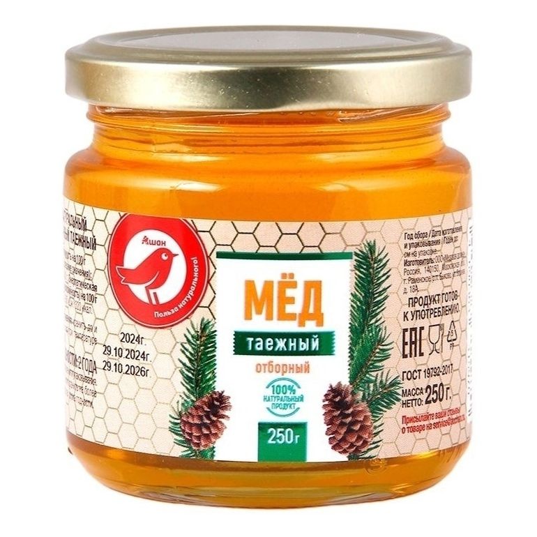 Мед АШАН Красная птица 250 г