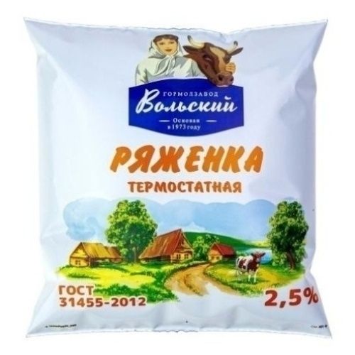 Ряженка Гормолзавод Вольский 0,45 л