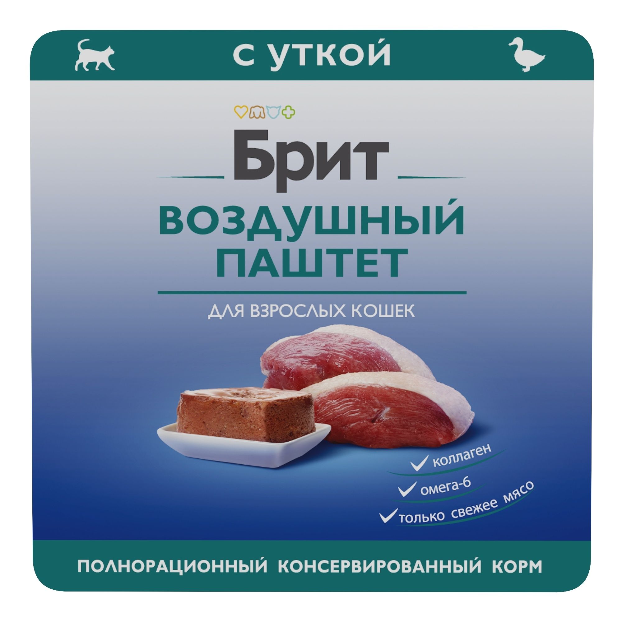 Влажный корм для кошек Брит 48 г