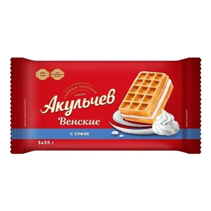 Вафли Акульчев 105 г
