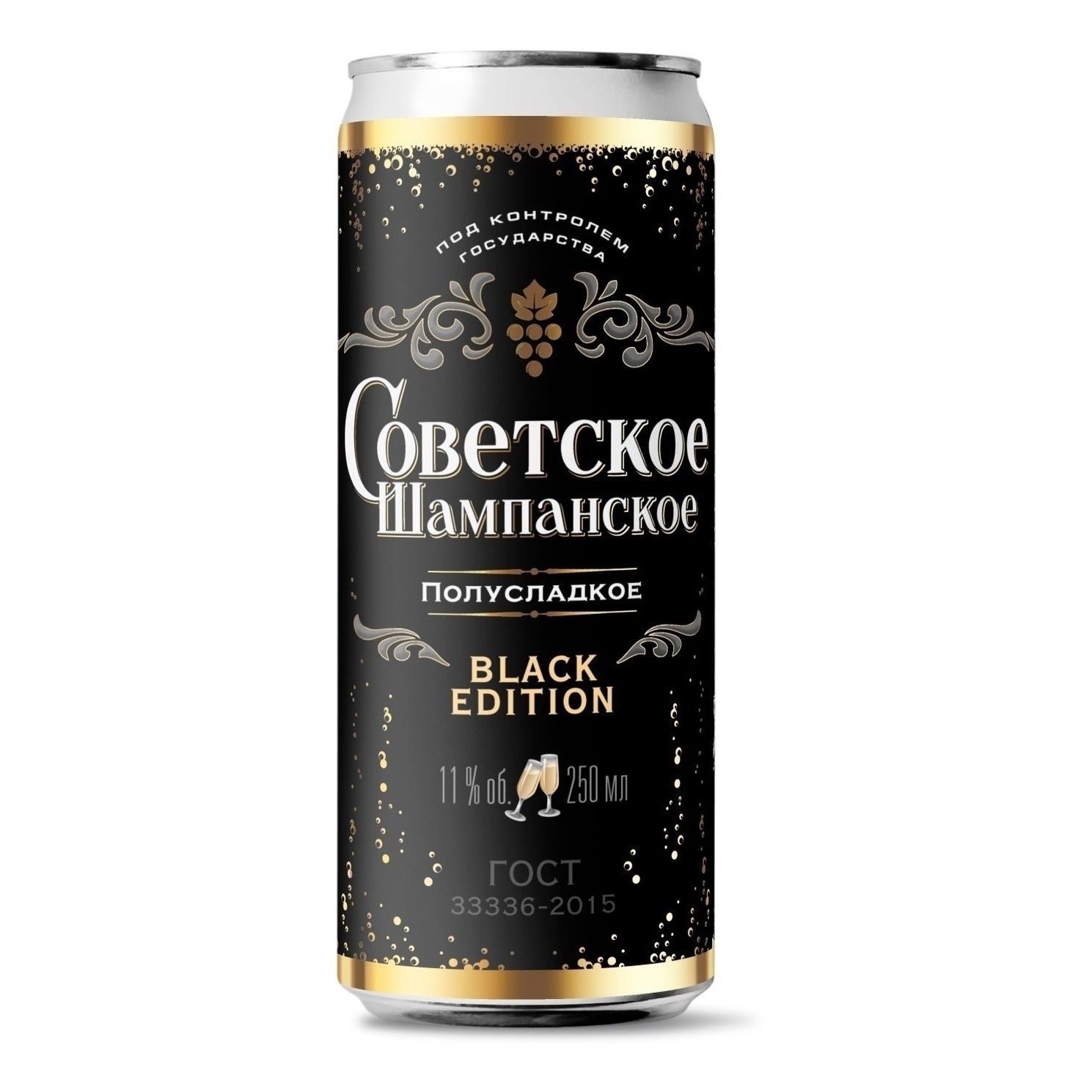 Шампанское Российское&Советское полусладкое 0,25 л