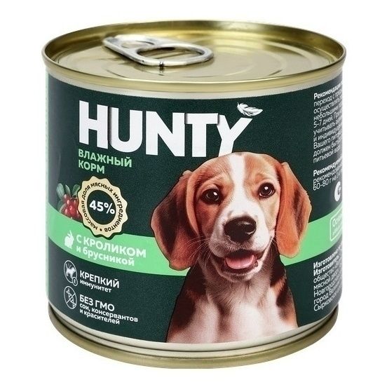 Влажный корм для собак Hunty 284 г