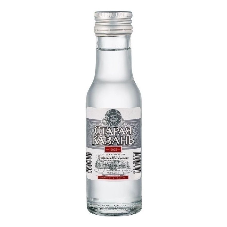 Водка Старая Казань серебряная 0,1 л