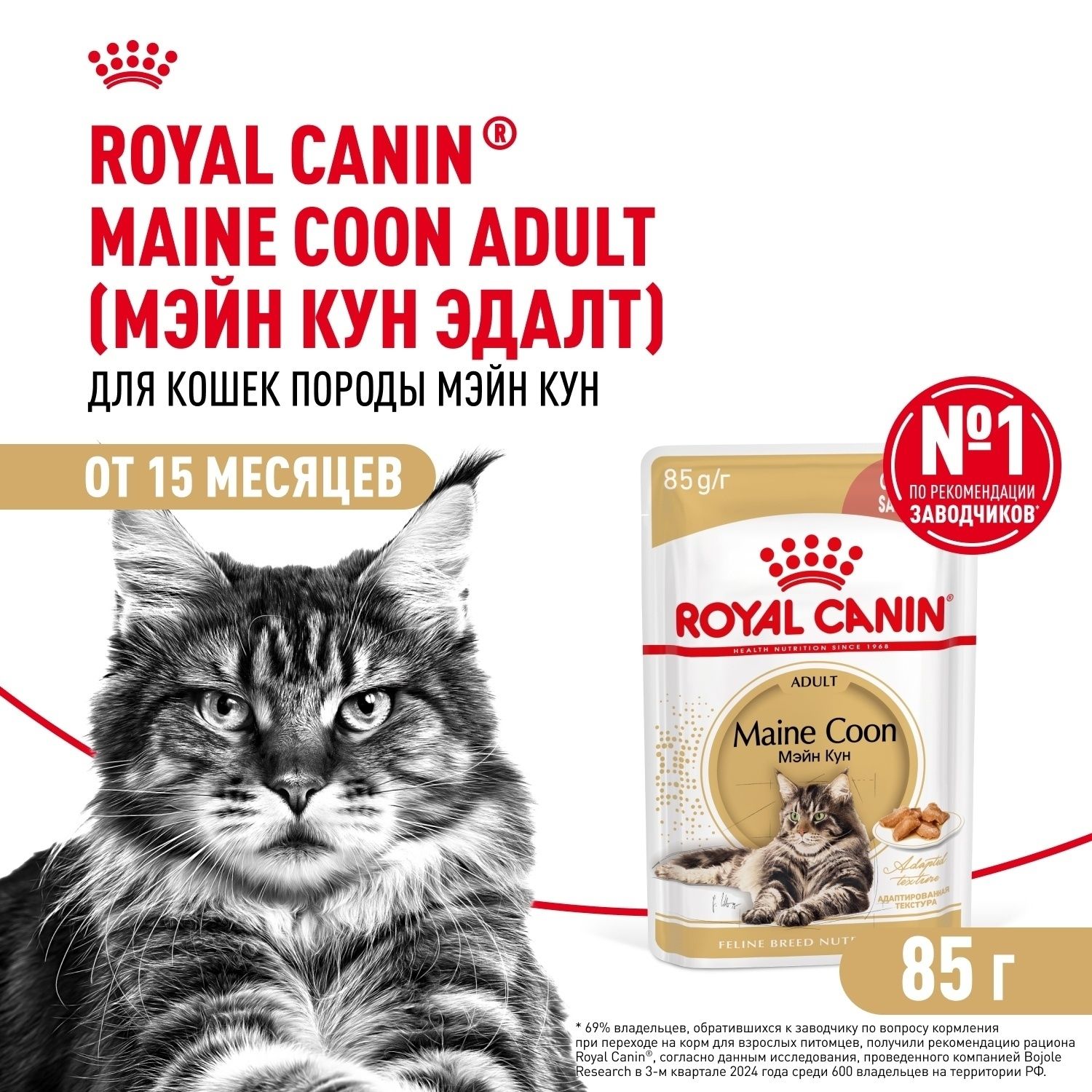 Влажный корм для кошек Роял Канин Maine Coon 850 г