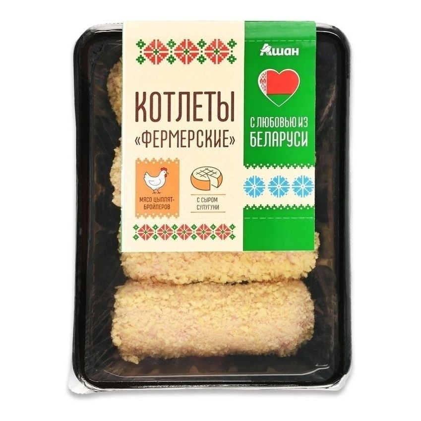 Котлеты АШАН Красная птица 500 г