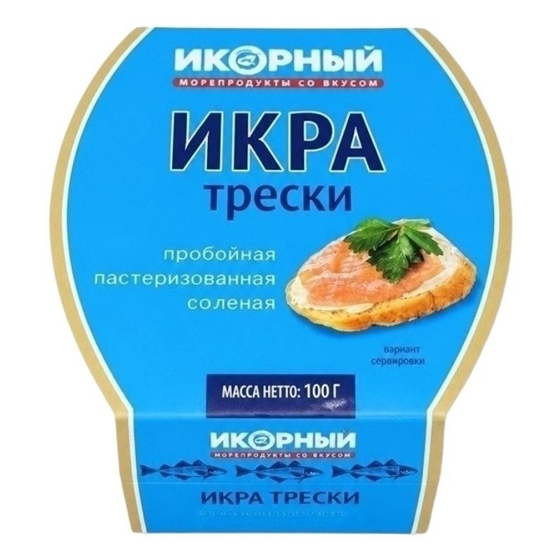 Икра треска Икорный 100 г