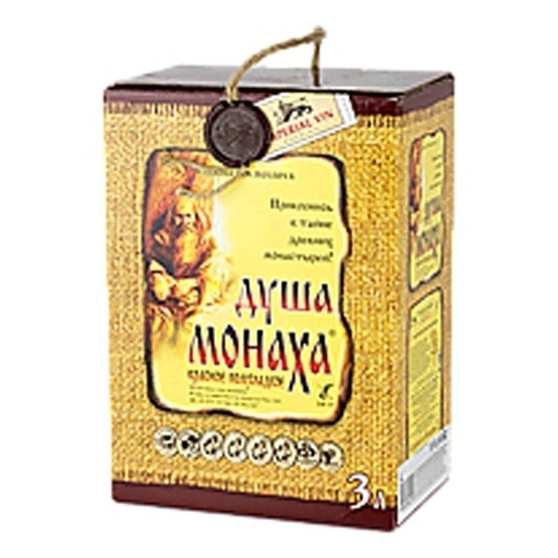 Белое полусладкое вино Душа монаха 0,7 л