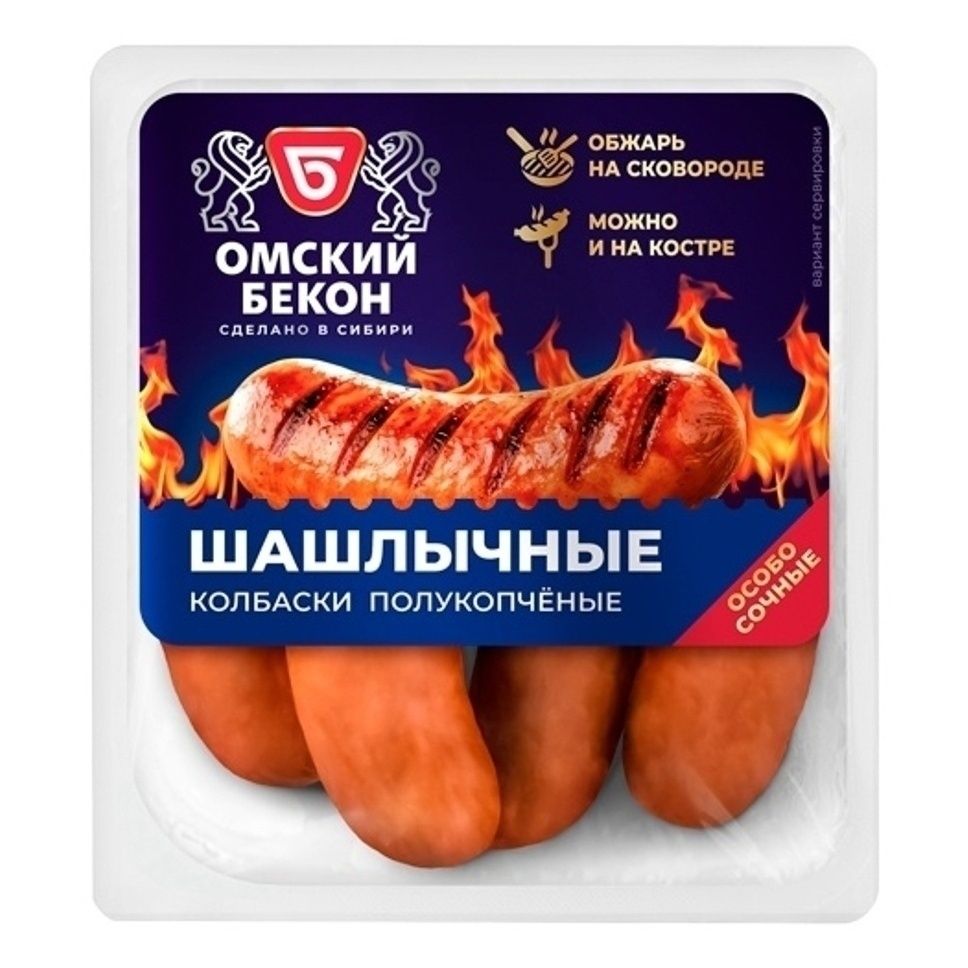 Колбаски Омский Бекон 400 г
