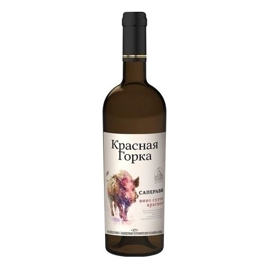 Красное сухое вино Красная Горка Саперави 0,75 л